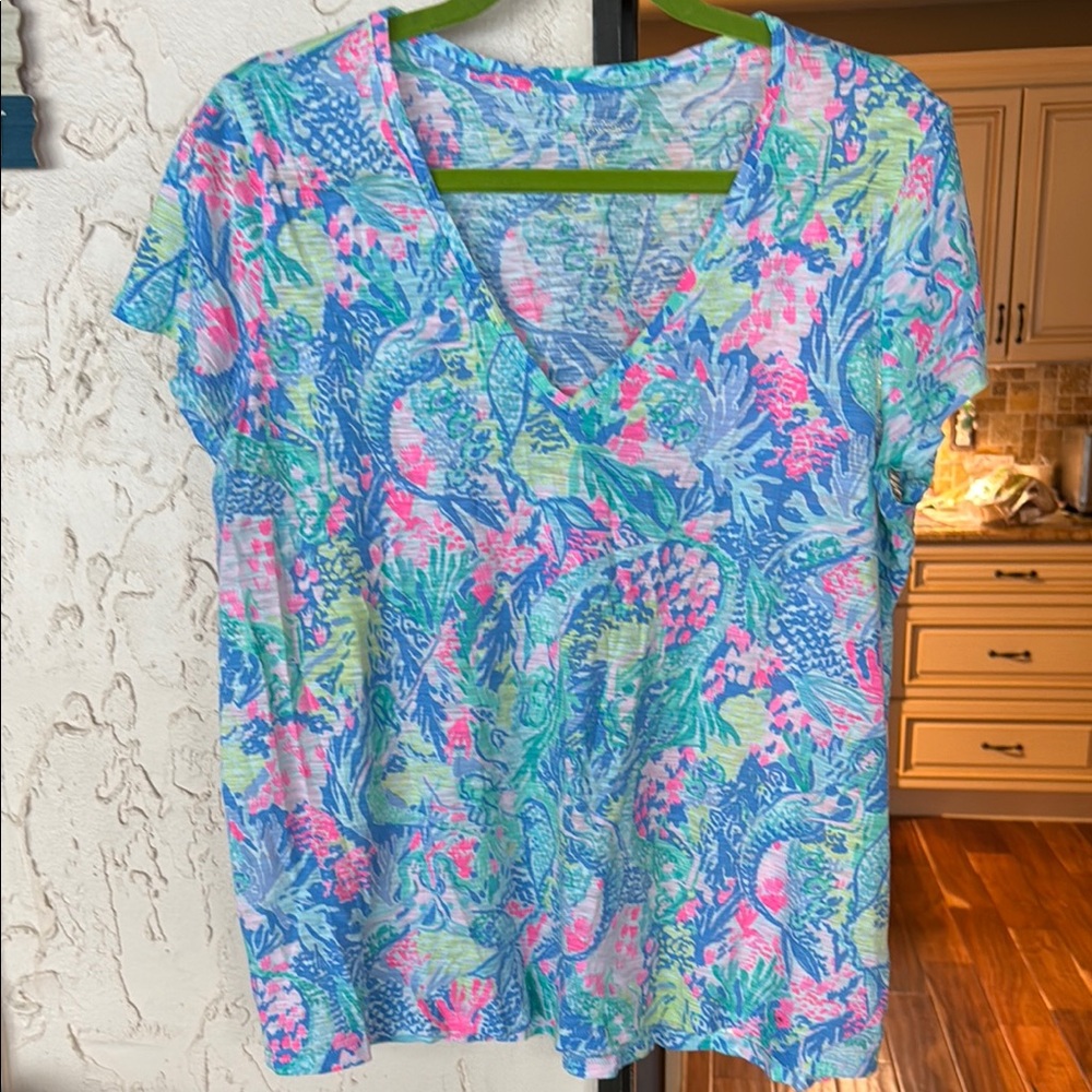 Lilly Pulitzer Multicolor Short Sleeve Tee